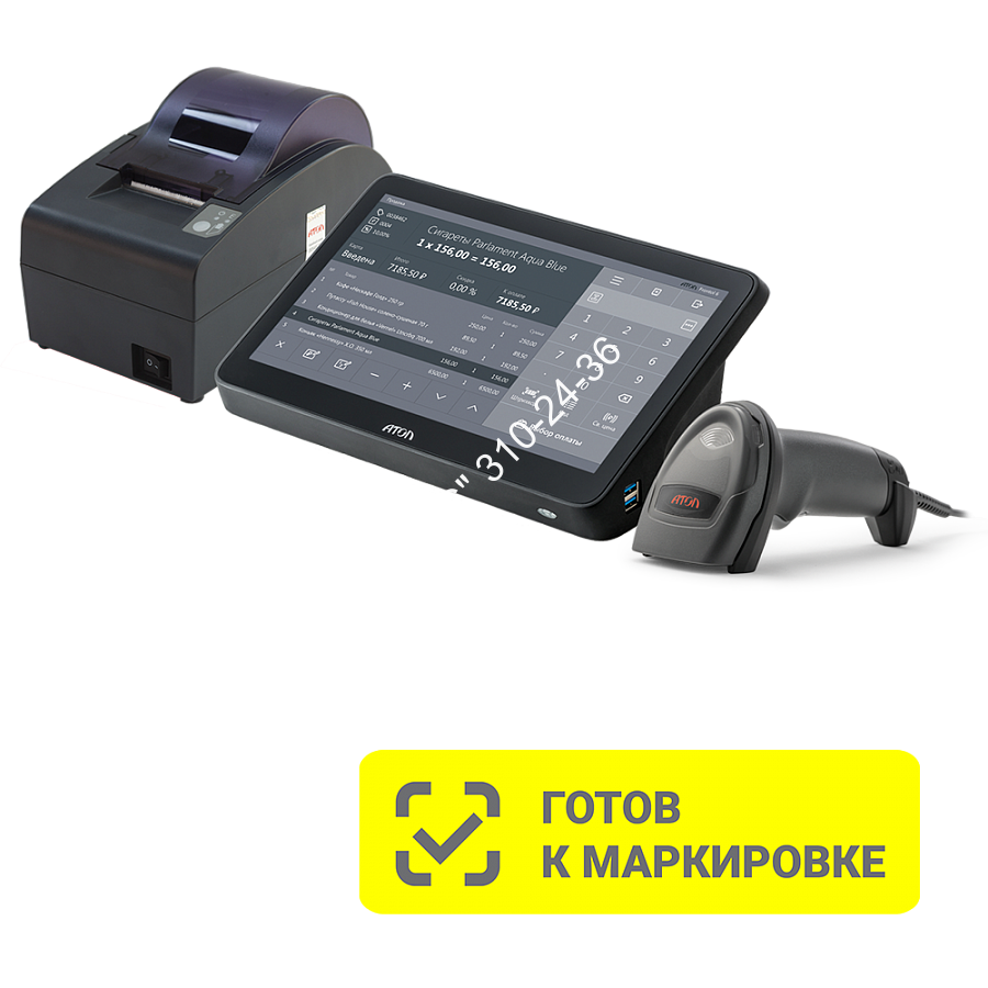 POS-система АТОЛ Mark Optima АТОЛ 50Ф, Win 10 IoT, 2D-сканер Impulse