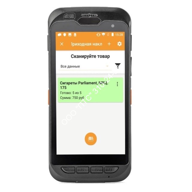 Мобильный терминал АТОЛ Smart.Touch Android 7.0, 16384 Mb, 2048 Mb, 5000 mAh, 2D SE4710, Bluetooth, Wi-Fi, LTE, NFC