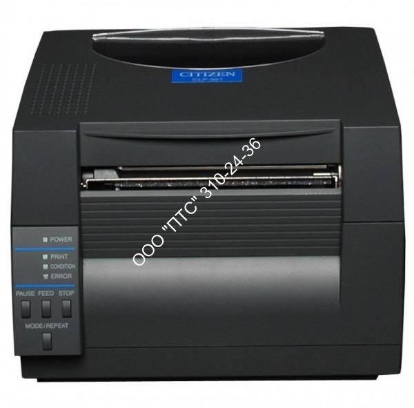 Принтер этикеток Citizen CL-S521G термо, RS-232, USB, черный